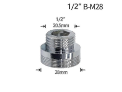 Conector De Grifo De 1/2" A Adaptador De Reparación De Desagüe De Latón M16 M18 M20 M22 M24 M28 Para Cocina Y Baño