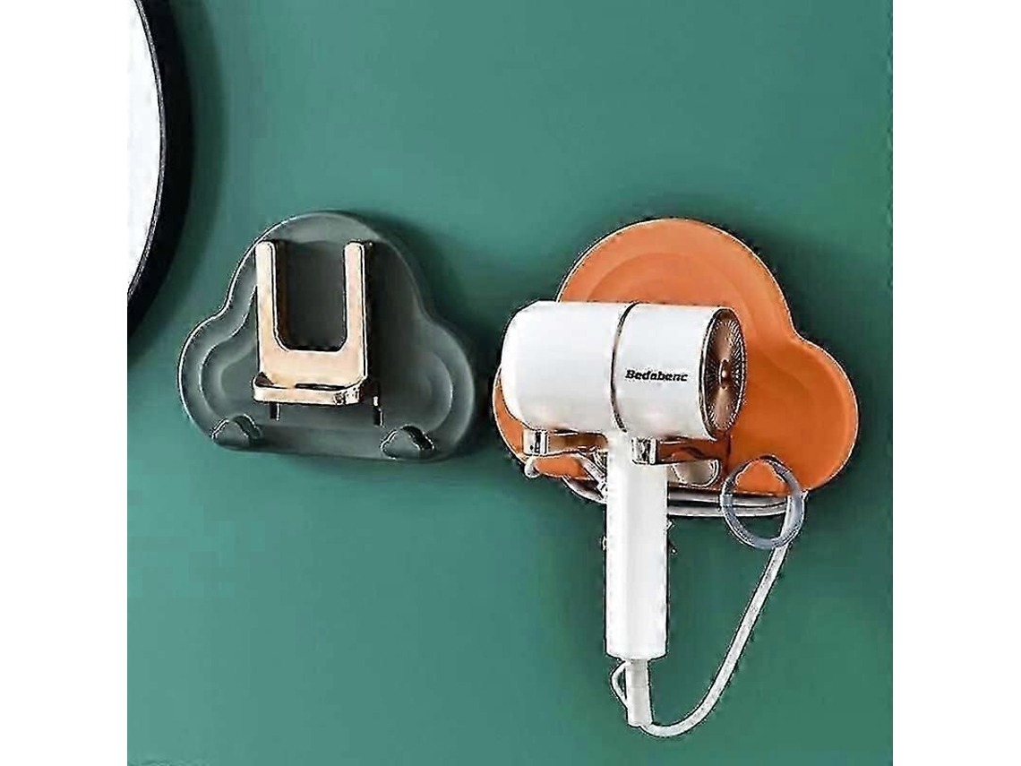 Soporte para secador de pelo, pimienta, cepillo, montaje en pared, acero inoxidable GOKOCO