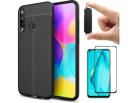 Carcasa, Protector y Soporte Huawei P40 Lite E Rugged Leather Negro