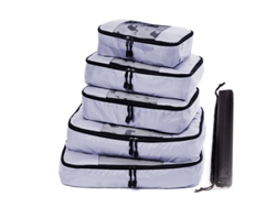 Juego De 6 Bolsas De Almacenamiento De Equipaje De Viaje Con Neceser Y Bolsa Para Zapatos CHRUI Grey