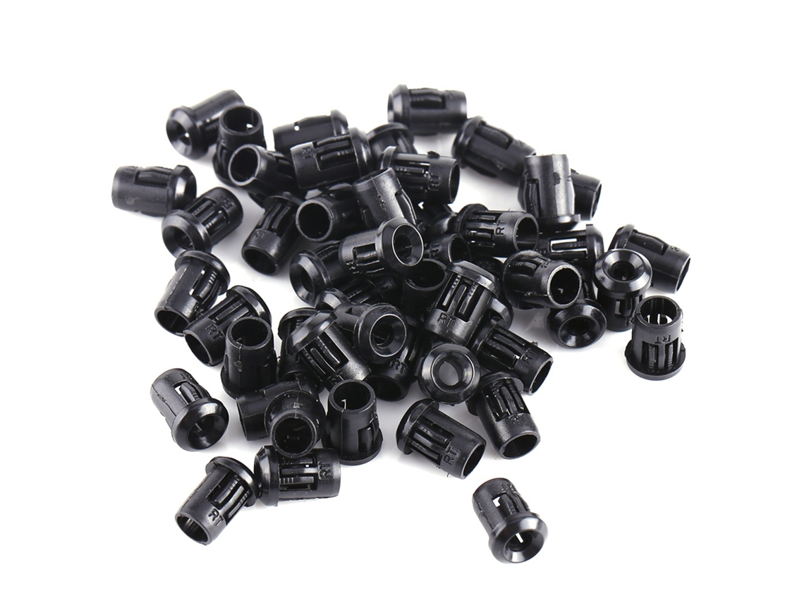 Yncm2026-3mm Led 50 Piezas Soportes De Diodo Clip De Nylon Negro Para Lámpara Montaje Útil