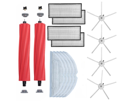 Kit de Accesorios para Xiaomi Roborock S7 14 Piezas Blanco / Rojo