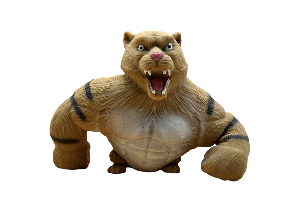 Walshlxq-figura Elástica De Gorila Y Tigre De Tpr Suave Para Estirar, Tirar Y Doblar, Juguete Para Aliviar El Estrés Y La Decompresión