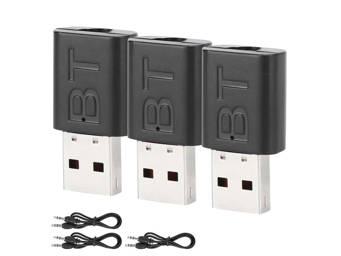 3 Adaptadores Bluetooth 5.0, Transmisor/receptor De Audio Inalámbrico, Amplia Compatibilidad Kn320