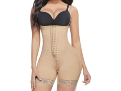 2026-faja Colombiana Control Abdominal Postoperatorio Para Mujer Con Cremallera Y Tirantes Ajustables Evc Medium Beige