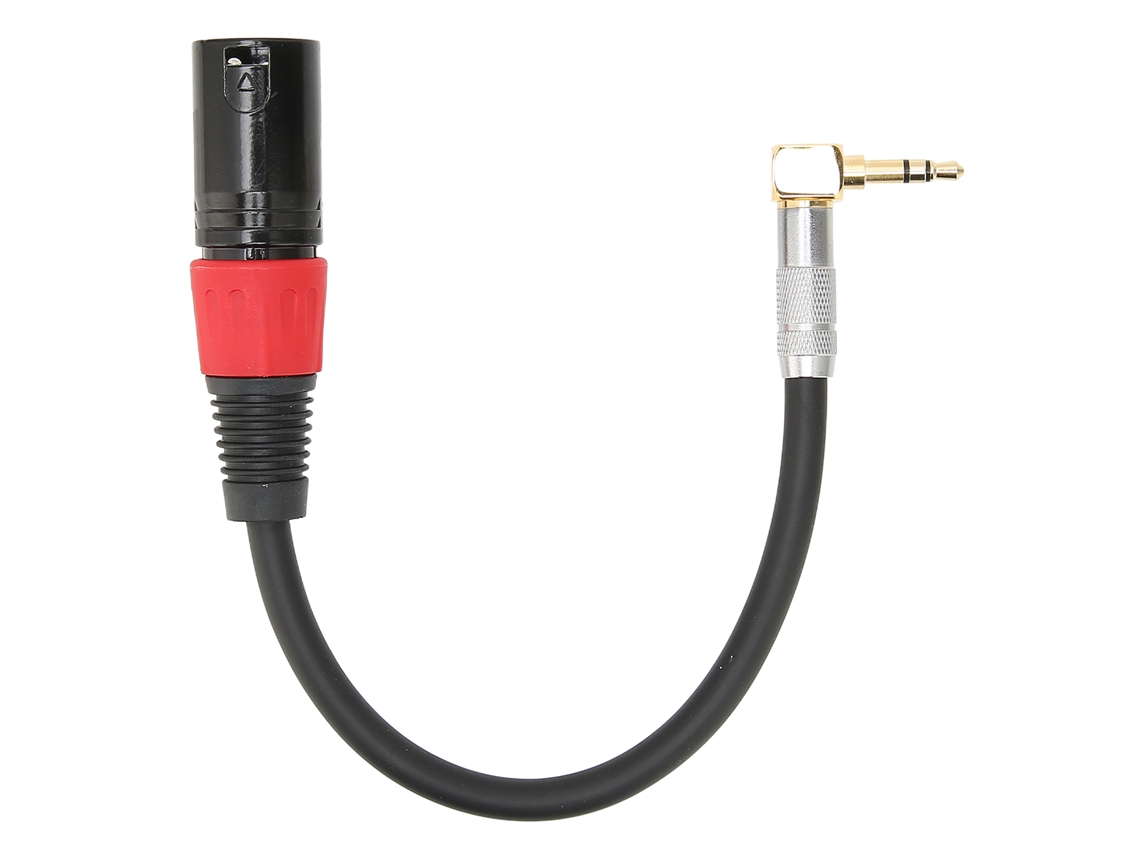 Cable Trs Macho A Xlr Macho De 90 Grados, Cable Auxiliar Estéreo Para Micrófono Para Ordenadores, Mp3 Y Dvd, 0,2 M