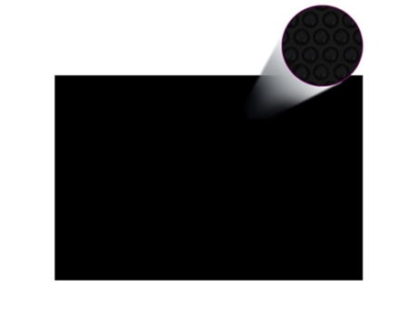 MAISON EXCLUSIVE - Cubierta de piscina rectangular PE negro 600x400 cm