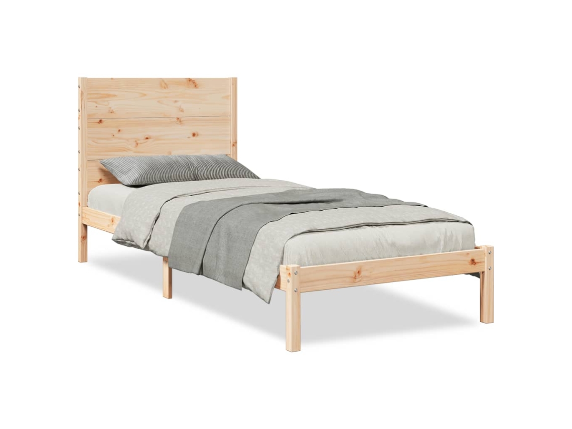 Maison Exclusive - Cama Extralarga Sin Colchón Madera Maciza 100x220 Cm
