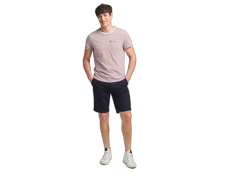 Pantalones Cortos SUPERDRY Hombre (28 - Azul)