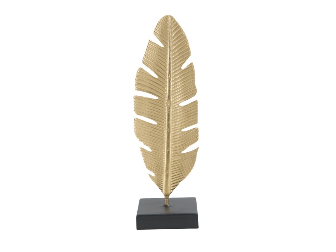 Escultura de hoja con candelabro Glam Cm 10x10x34 Min 2 Mauro Ferretti