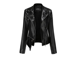 2026-chaqueta Moto De Piel Falsa Con Cremallera Para Mujer Mystdiy Tallas S-2xl Diseño Clásico Y Moderno