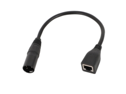 Cable Blindado De Cobre Libre De Oxígeno De 22 Awg, 0,3 M, Xlr Macho De 5 Pines A Rj45 Hembra Para Controlador Dmx Con