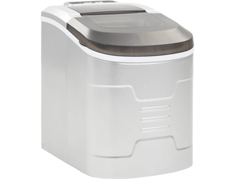 vidaXL Máquina para hacer cubitos de hielo 2,4 L 15 kg / 24 h plateado