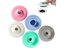 Tapón de desagüe universal de silicona para suelo/lavabo, 5 piezas