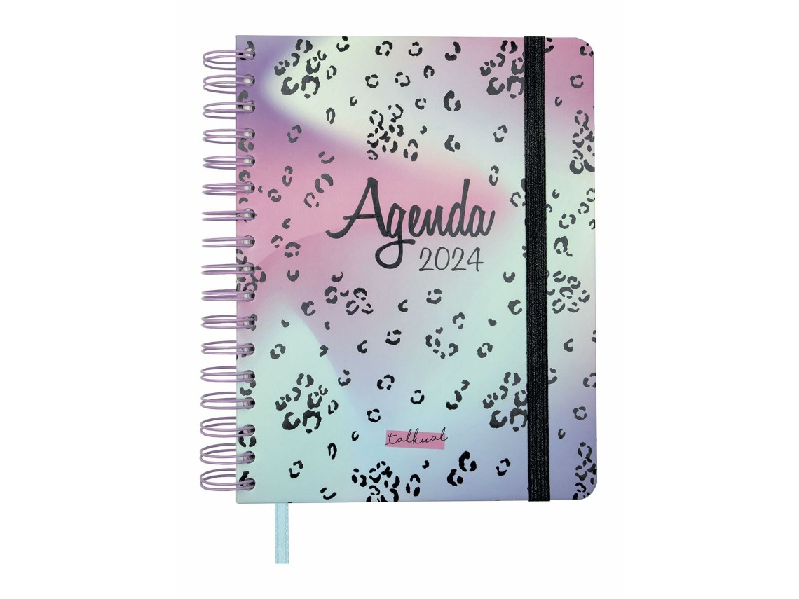 Agenda FINOCAM Talkual Shine 2024 Multicolor Cuarto 15,5x21,7 cm