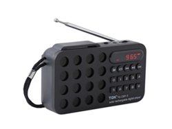 Altavoz portátil con radio FM, recargable, minialtavoz solar Bluetooth, compatible con USB, tarjeta TF y reproducción de MP3. Viewleaf