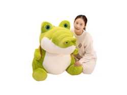 Mochila escolar de peluche con forma de cocodrilo, juguete cómodo, regalo de cumpleaños, tamaño grande, azul CHABERLU