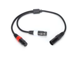 Cable Doble Xlr Macho De 5 Pines A Hembra De 3 Pines, 0,5 M (1,6 Pies), Divisor En Y Para Estudio Y Escenario.