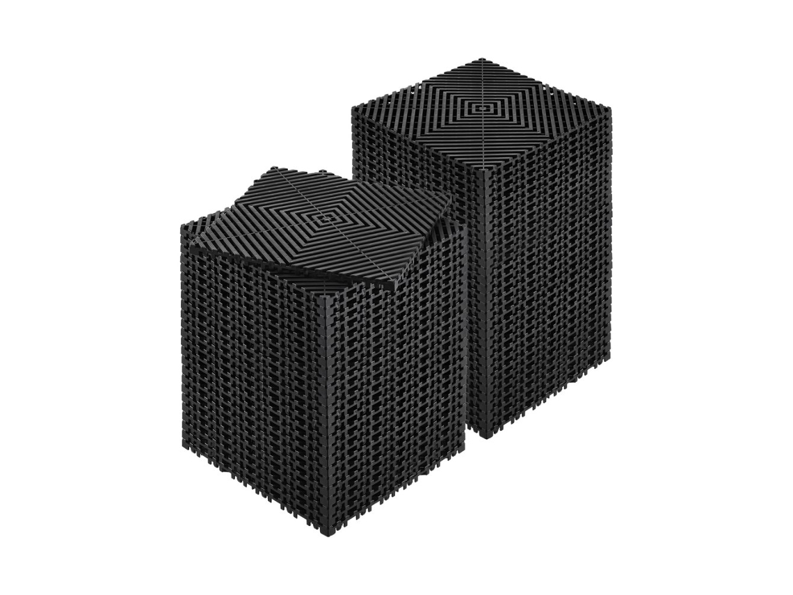 Conjunto de 55 Mosaicos Drenantes 31x31cm para Garaje y Taller Tekmaquinas