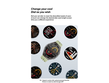Reloj inteligente, rastreador de ejercicios táctil completo con pantalla HD en color para Android IOS VEANXIN
