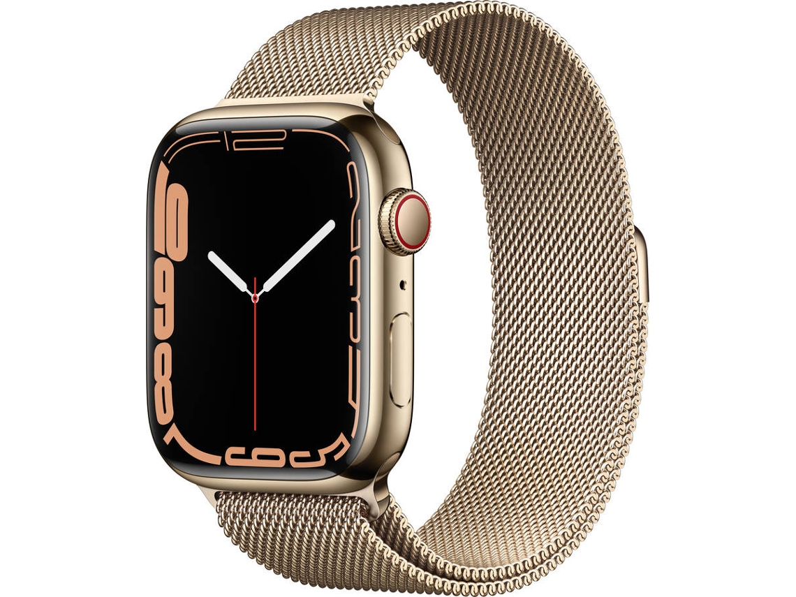 APPLE Watch Series 7 GPS+Cellular 45 mm con Pulsera Milanese Loop Oro | Worten.es