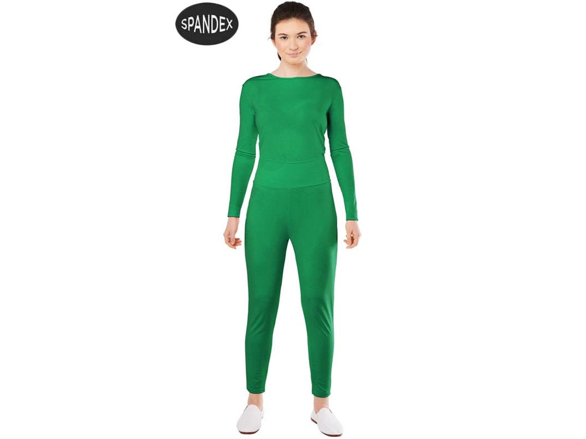 Disfraz de Mujer CAR&GUS Conjunto de 2 medias verdes de elastano (Tam.: M/L)