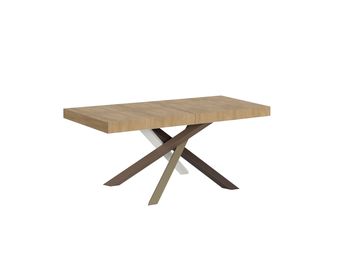Mesa extensible 90x140/244 cm Volantis Premium Roble Natural estructura multicolor 4/C ITAMOBY