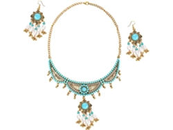 De Joyería Étnica Bohemia Para Mujer De Ciieeo: Collar De Perlas Y Pendientes Colgantes Ligeros.