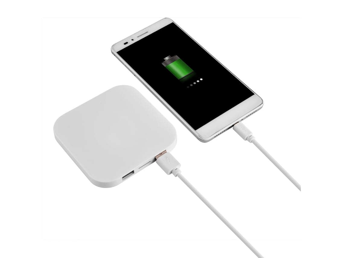 Cargador Inalámbrico (qi Inalámbrico, Carga Rápida) Base De Carga Para Teléfono Soporte Dock Blanco