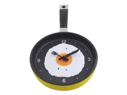 Reloj de pared con forma de huevo frito sin amarillear slowmoose