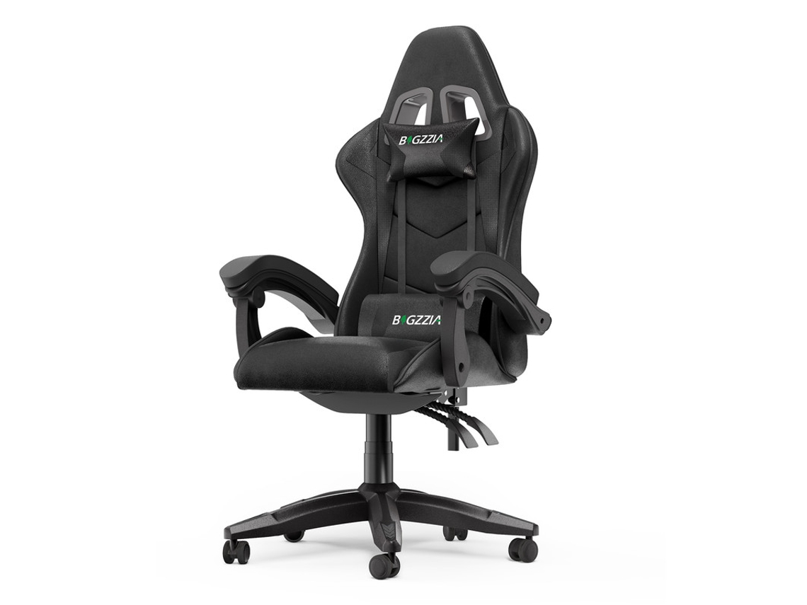 Silla Gaming BIGZZIA Estilo A (Hasta 135KG - Clase 2 - Negro)