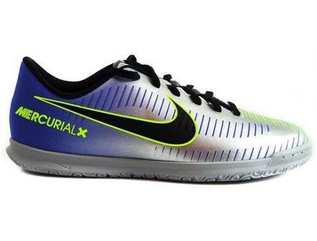 Zapatillas Deportivas NIKE Jr Mercurialx Vortex Iii Njr Ic Puro Fenomeno (Azul, Plateado - Material Sintético- 28)