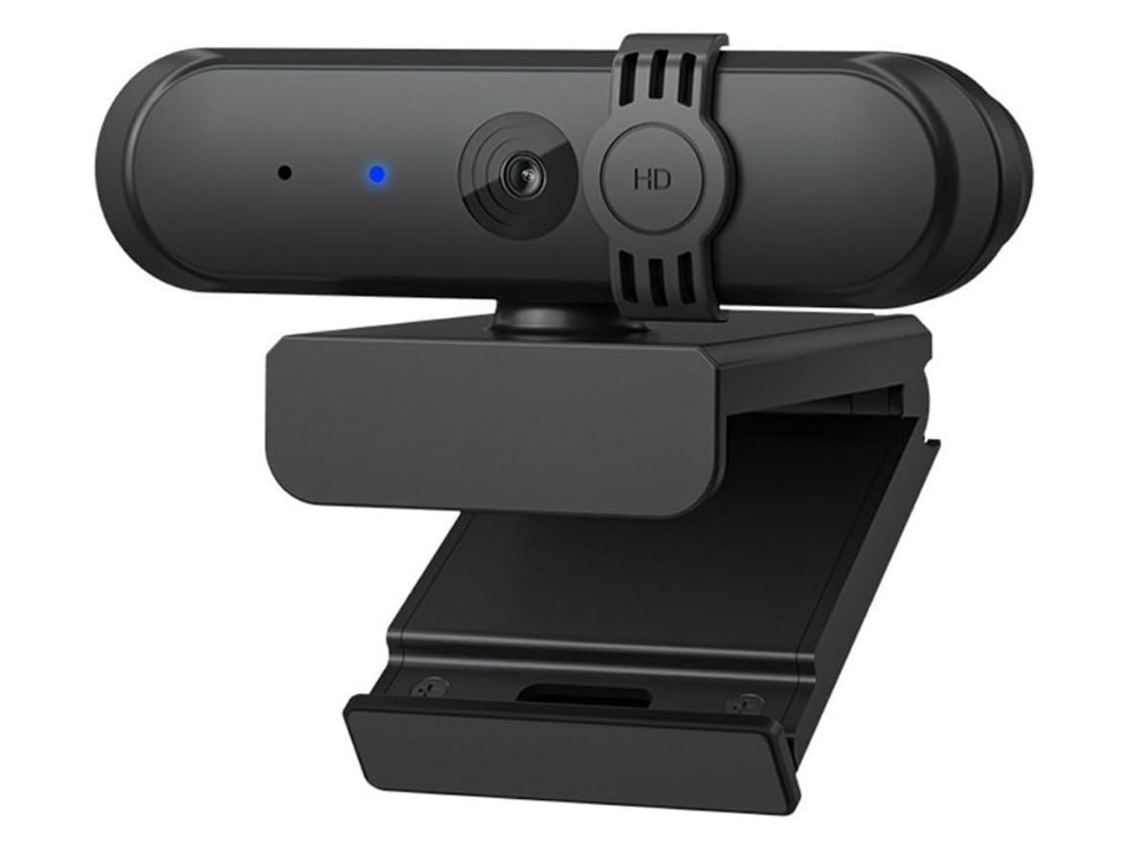 Cámara web USB para PC, cámara web Plug-Play sin distorsión, chat, videollamadas, conferencias y streaming, cámara web Yizhood (negra)