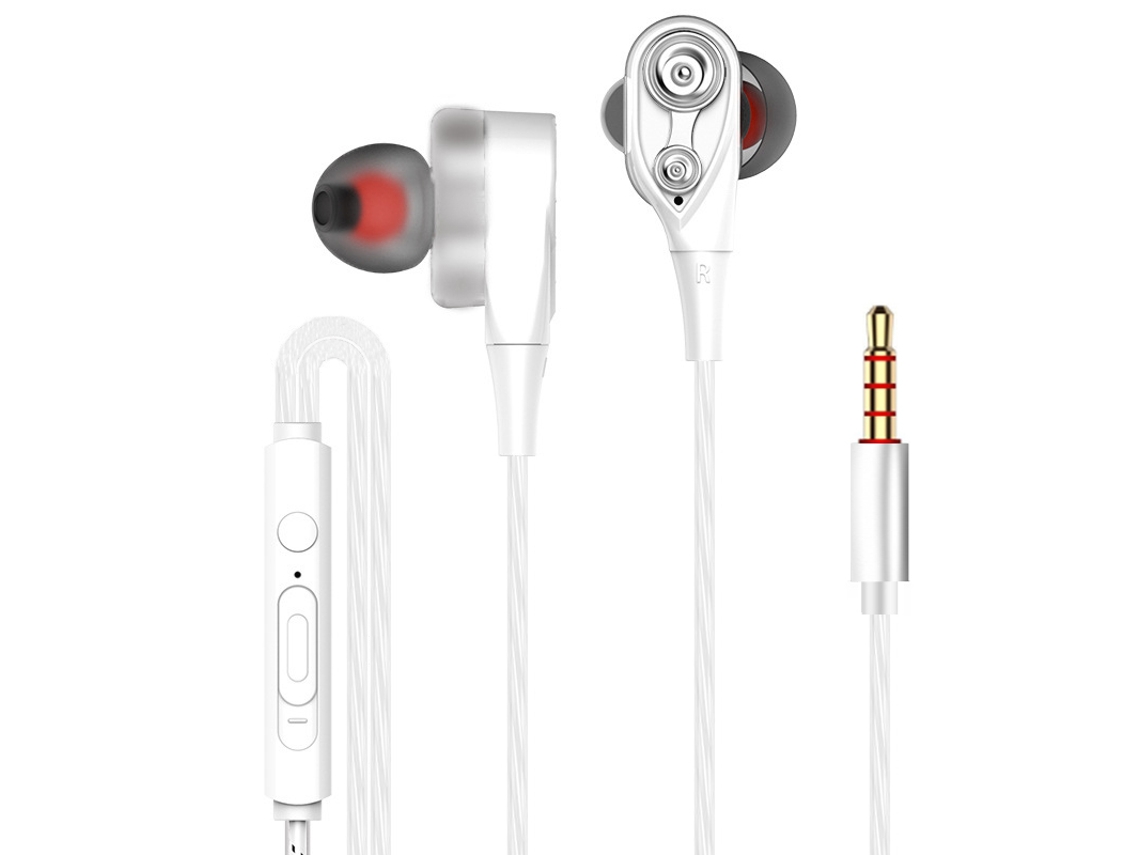 Auriculares Inalámbricos Con Gancho Para La Oreja (blancos), Con Auriculares Izquierdo Y Derecho Ajustables Y Giratorios, Con Micrófono.