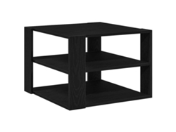 Mesa de centro HARLANV1 con tablero de roble negro (58x58x40 cm)