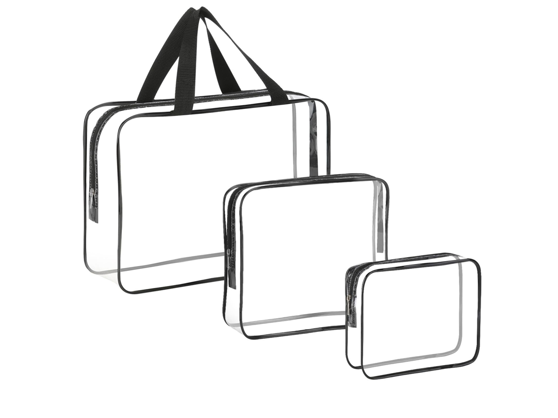 Neceser De Viaje Impermeable En Pvc Transparente, Organizador De Viaje De Gran Capacidad.
