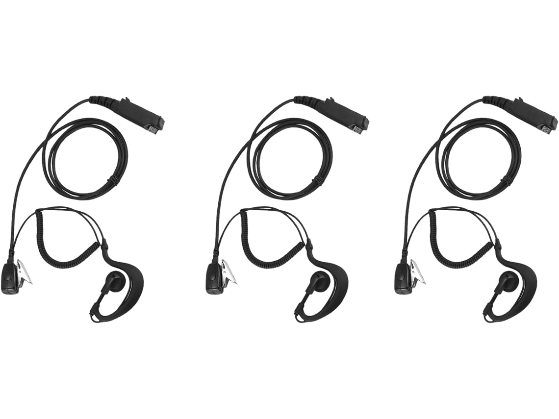 Auriculares Con Micrófono Ptt 3x En Forma De G Sepura Stp8000 Para Walkie-talkie/ham