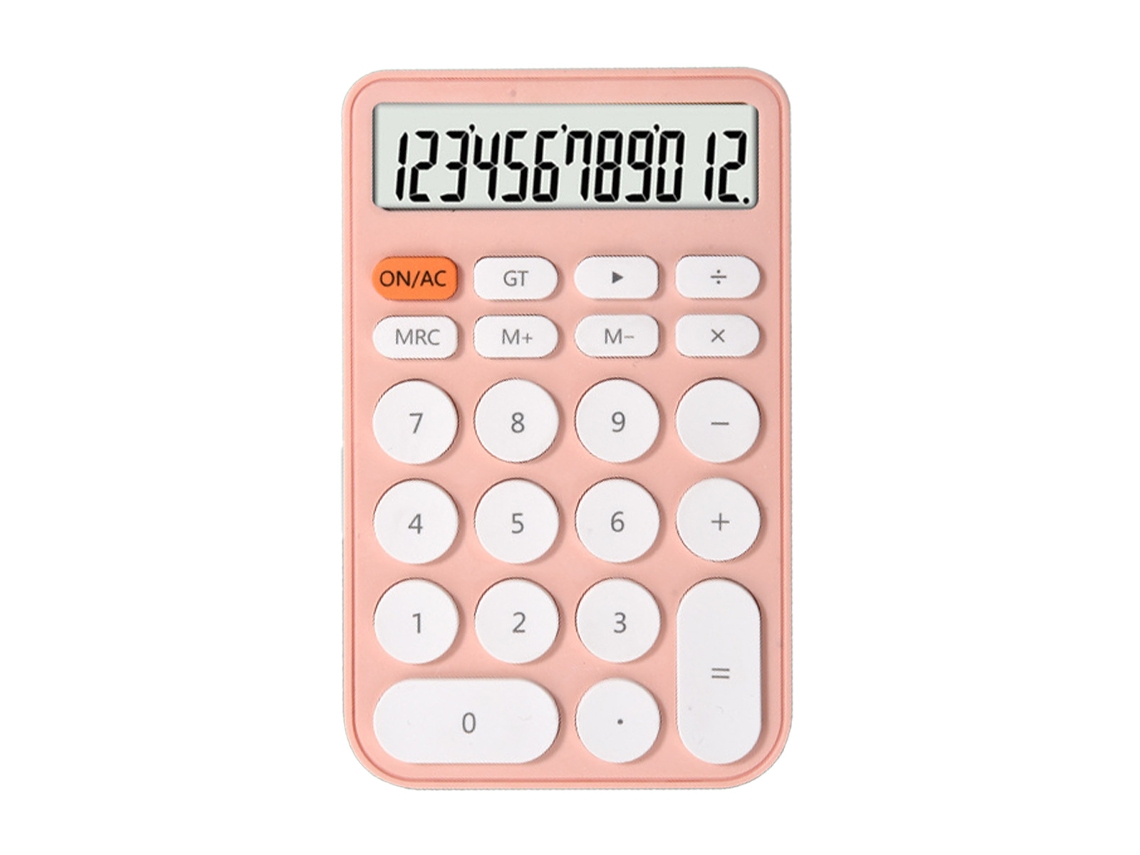 Calculadora de escritorio con pantalla y botones para uso en la oficina, la escuela, el hogar y la empresa.