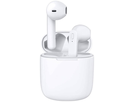 Auriculares Bluetooth True Wireless Cancelación de ruido Ipx7 con micrófono para entrenamiento laboral Blanco