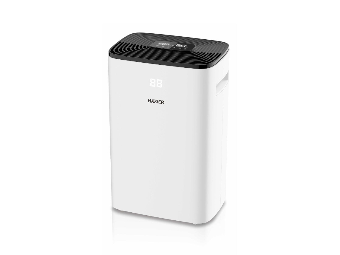 Deshumidificador digital Haeger D Force 20, 20 L/día, 345 W, 35 m²