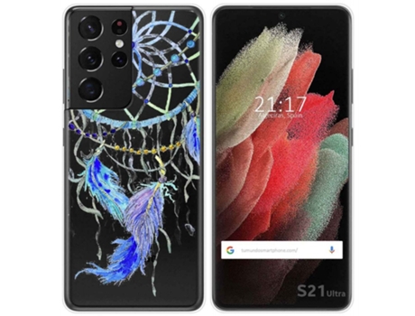 Carcasa Samsung Galaxy S21 Ultra 5G TUMUNDOSMARTPHONE Dibujos Transparente Multicolor