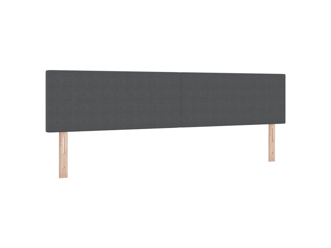 Cabecero Gris Oscuro MAISON EXCLUSIVE en Piel Sintética 200 cm