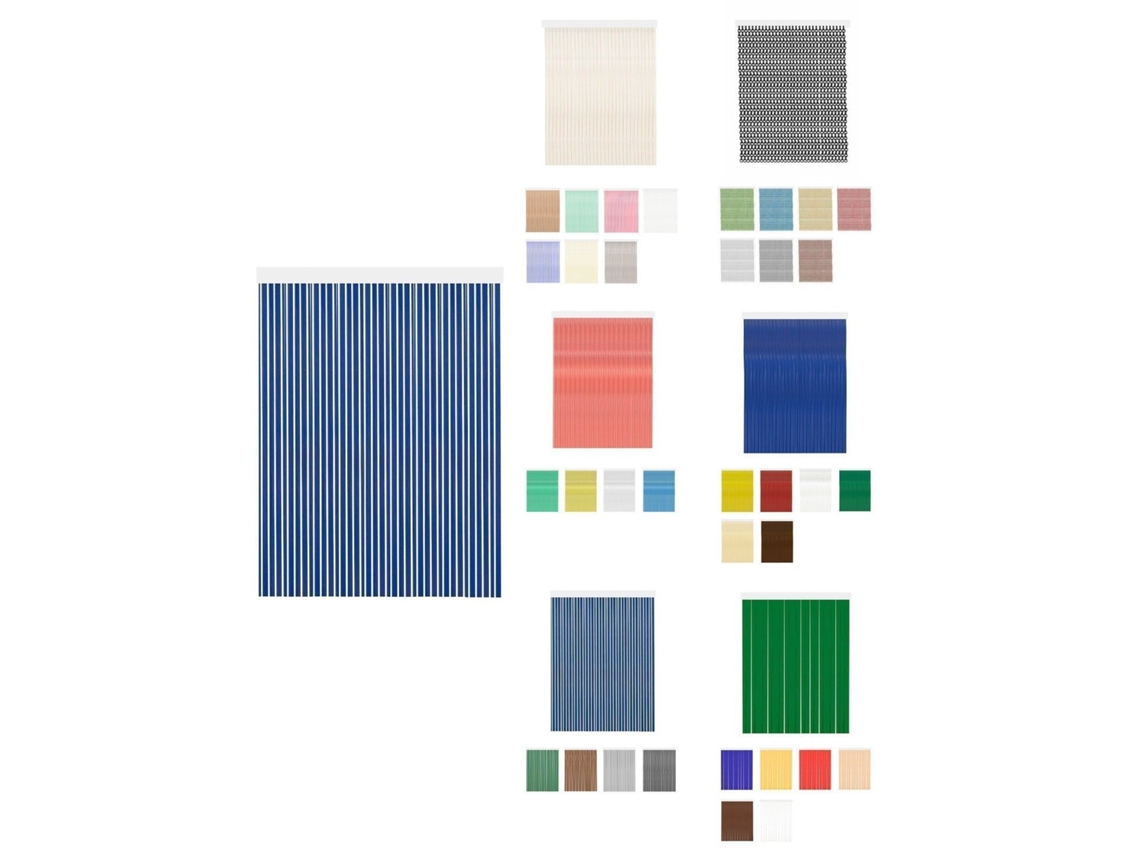 Cortinas De Exterior Impermeables – Cortinas Antimoscas Para Terrazas Y Porche Marbella - Azul 80 X 240 Cm