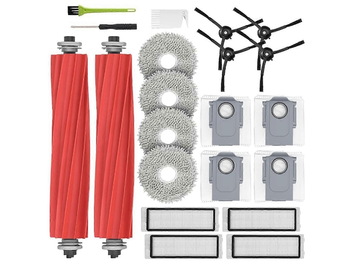 Kit de accesorios de repuesto para Roborock Q Revo con cepillos principales, estropajos, bolsas para polvo y filtro HEPA. Webake