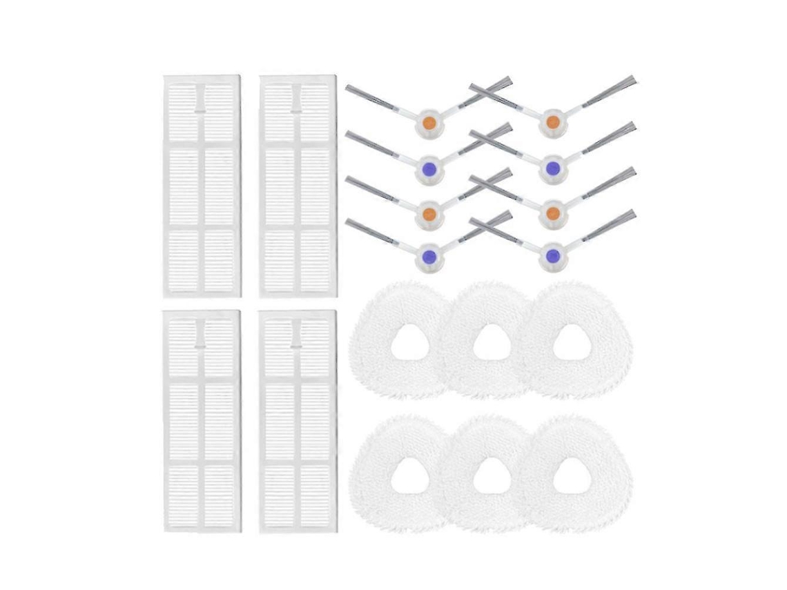 Piezas de repuesto para el robot aspirador J3: accesorios, cepillo lateral, filtro HEPA, mopa.
