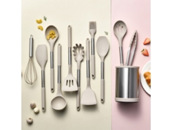 Juego de utensilios de cocina de silicona (resistentes al calor, aptos para hornear)