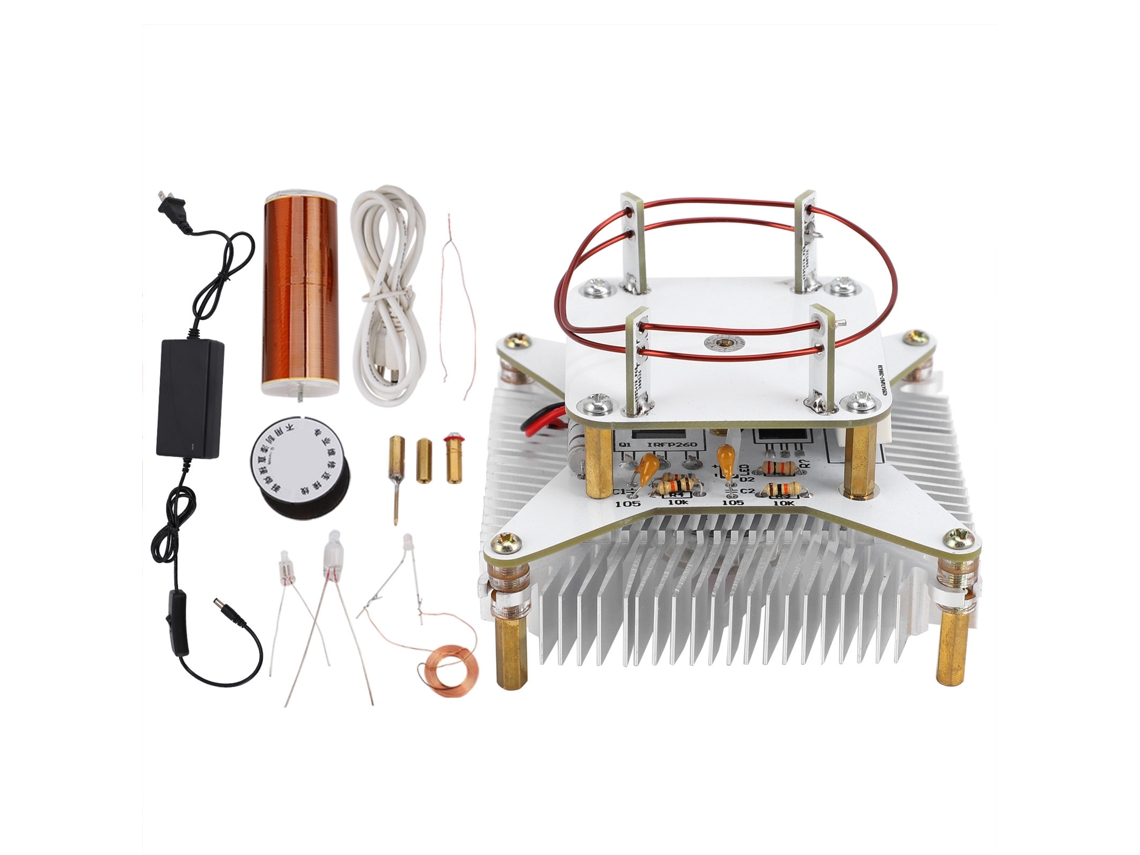 Kit De Bricolaje: Bobina De Tesla, Transmisión Inalámbrica De Música, Altavoz De Plasma, Fuente De Alimentación De Estado Sólido