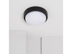 Lámpara De Techo Led Redonda Para Exteriores Hublot De 30 W, Color Negro Y Blanco, 275 X 80 Mm, Ip65