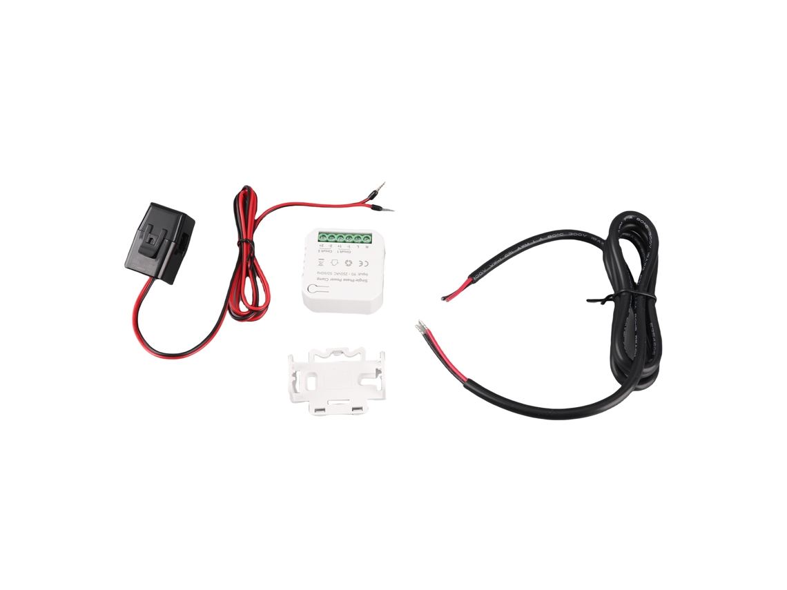 Medidor De Energía Monofásico Tuya Wifi De 80 A Con Pinza Ct, Monitoriza El Consumo Eléctrico Mediante Aplicación, 90-250 Vca