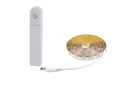 2026-luz Led Con Sensor De Movimiento Inalámbrico 1m 2m 3m Batería Para Cama Armario Gabinete Escaleras Pasillo Luz Nocturna
